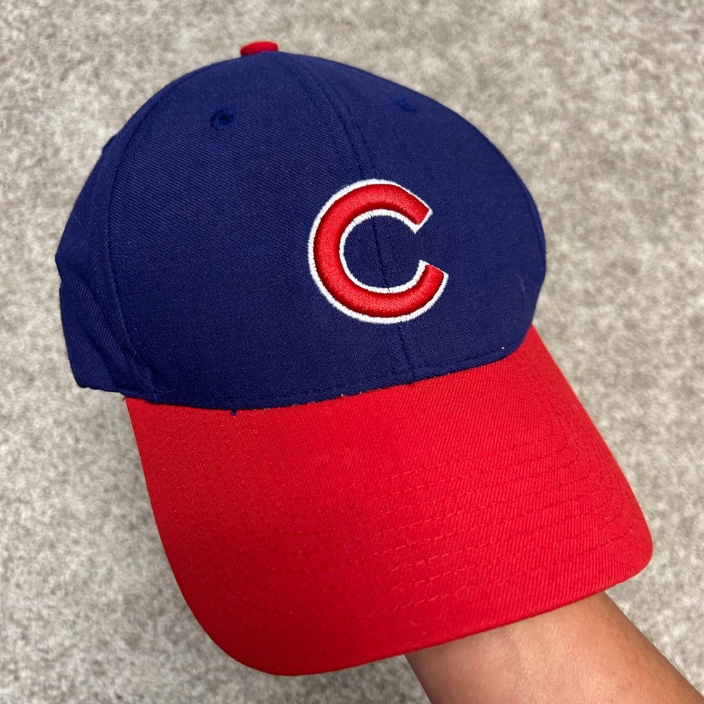 Vintage Chicago Cubs Snapback Hat‎ Wool Blend Twins Enterprise MLB Blue Red